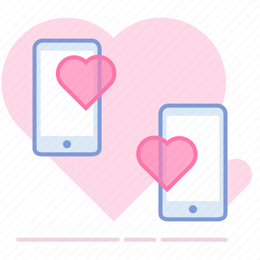 Heart, love, lovers, messages, phones, romance, valentin icon - Download on Iconfinder