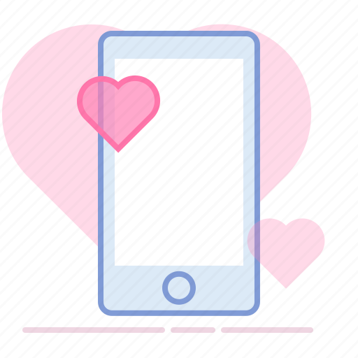 Heart, love, lovers, phone, romance, valentin icon - Download on Iconfinder
