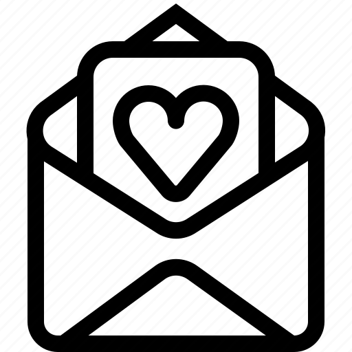 Heart, love, mail, message, romance, valentine icon - Download on Iconfinder