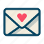 heart, love, mail, message, romance, valentine 