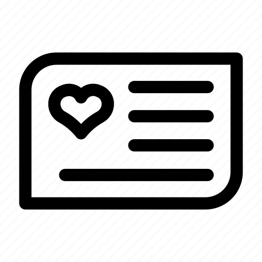 Heart, card, valentine, gift, love icon - Download on Iconfinder