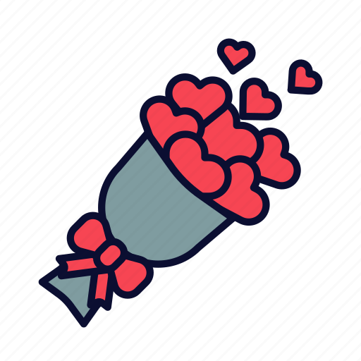 Bunch, heart, hearts, love, romance, valentine, valentines day icon - Download on Iconfinder