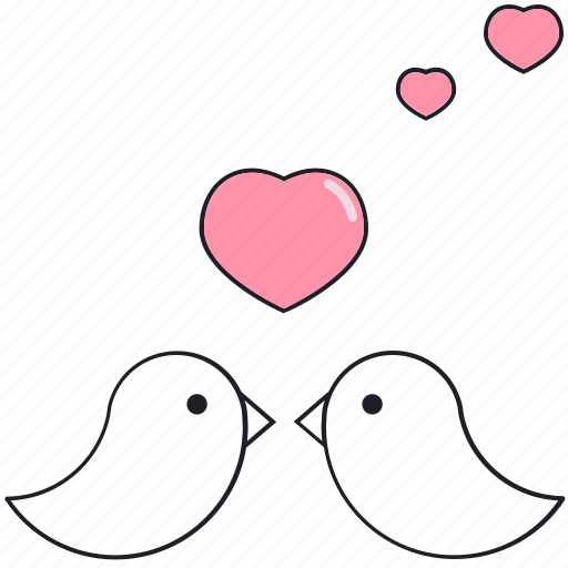 Birds, heart, love, saint valentine, valentine's day icon - Download on Iconfinder