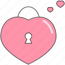 heart, lock, love, saint valentine, valentine&#x27;s day