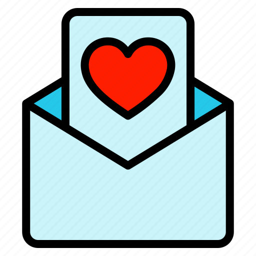 Mail, letter, heart, love, valentine icon - Download on Iconfinder