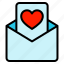 mail, letter, heart, love, valentine 