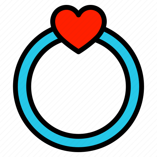 Ring, heart, valentine, romance, love icon - Download on Iconfinder