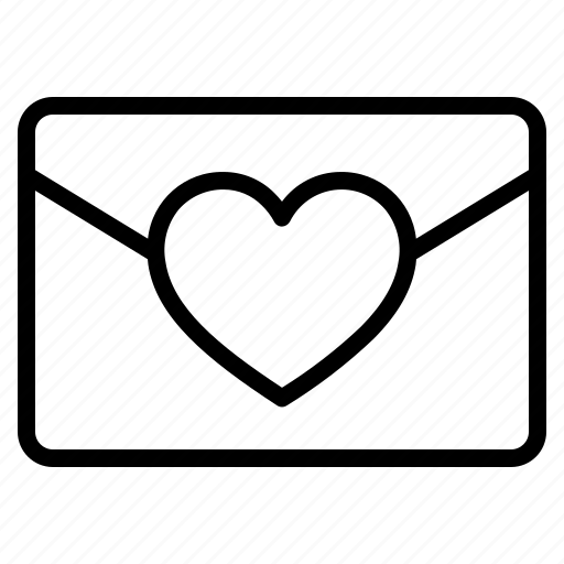 Letter, mail, heart, love, valentine icon - Download on Iconfinder