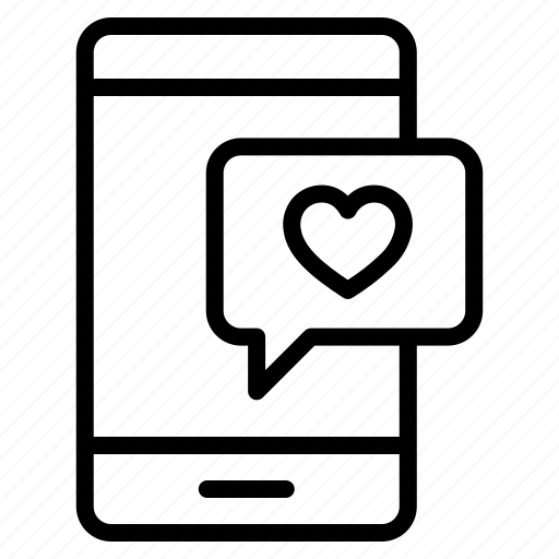 Valentine, love, heart, smartphone, message icon - Download on Iconfinder
