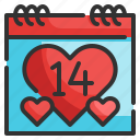 calendar, valentines, love, heart, february, romantic, date