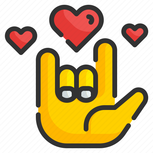 Hand, love, valentines, heart, romantic, gesture, finger icon - Download on Iconfinder