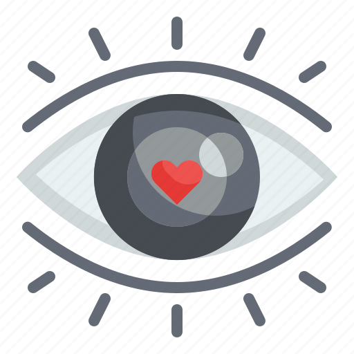 Eye, love, valentines, heart, romantic, wink, attractive icon - Download on Iconfinder