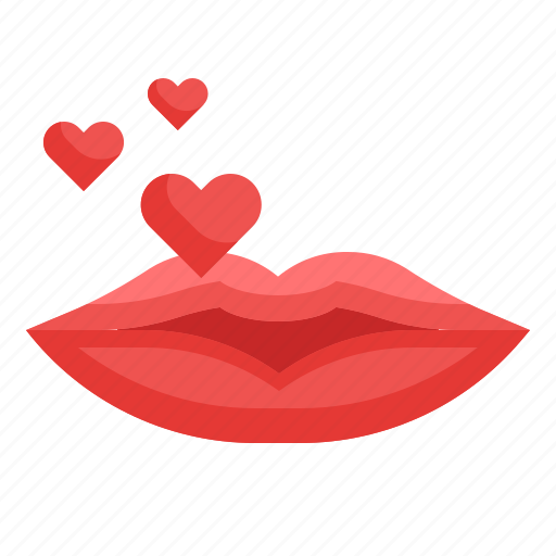 Kiss, mouth, valentines, heart, love, romantic, lips icon - Download on Iconfinder