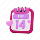 calendar, valentines day, date, love, romantic, celebration 