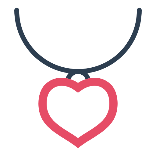 Heart, jewelery, love, necklace, valentine, valentine's day icon - Free download