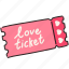 love, ticket 