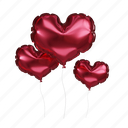valentine, hearts, balloons, love, romantic 