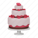 valentine, wedding, love, roses, cake 