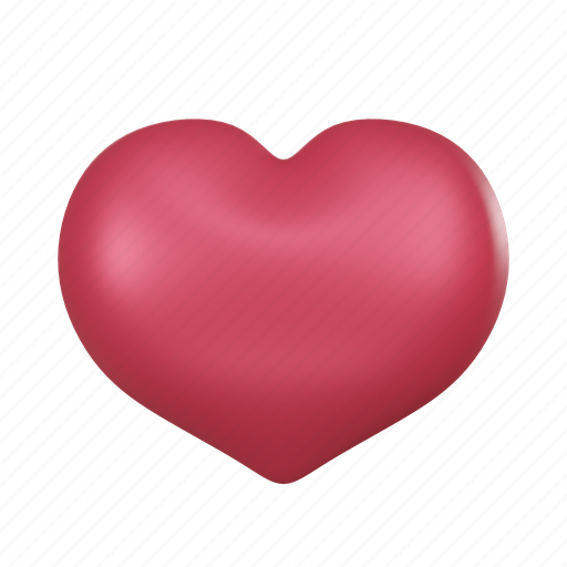 Valentine, heart, love, romantic 3D illustration - Download on Iconfinder