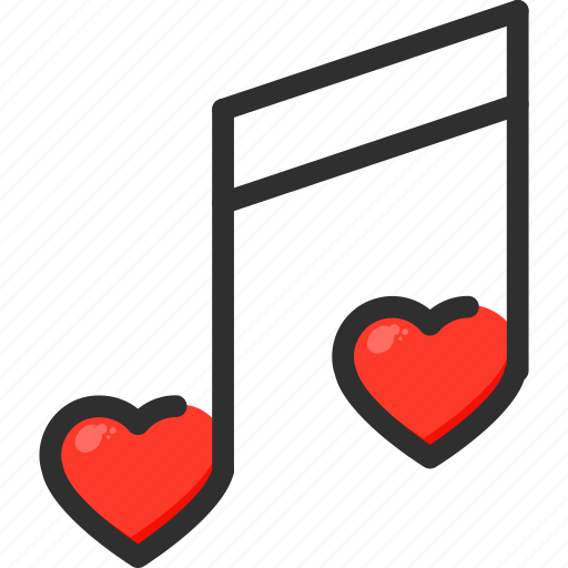 Day, heart, love, melody, music, note, valentines icon - Download on Iconfinder