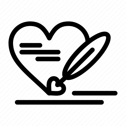 Day, heart, love, pen, valentine, valentines, wedding icon - Download on Iconfinder