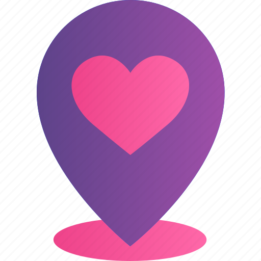 Placeholder, heart, love, romance, valentine, location, pin icon - Download on Iconfinder