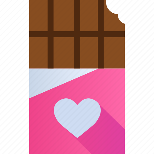 Chocolate, heart, love, romance, valentine, gift, like icon - Download on Iconfinder