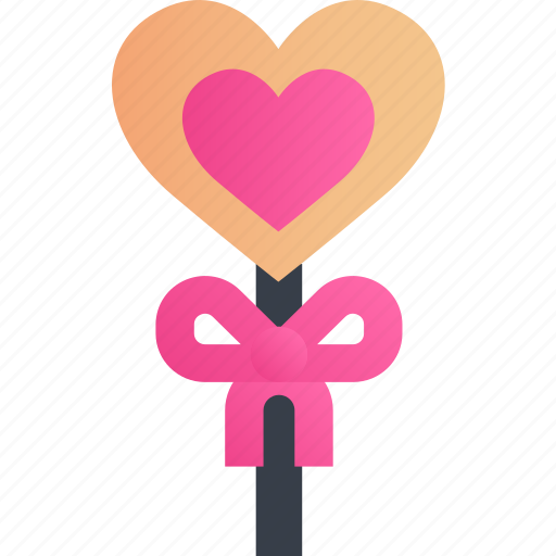 Lollipop, heart, love, romance, sweet, valentine icon - Download on Iconfinder