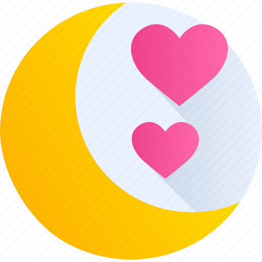 Night, heart, love, romance, valentine, moon, stars icon - Download on Iconfinder