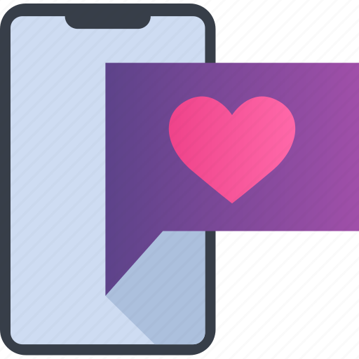 Message, heart, love, phone, romance, valentine icon - Download on Iconfinder