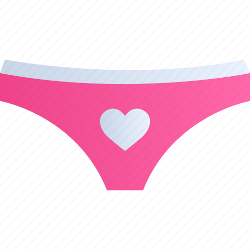 Panties, clothes, heart, love, romance, valentine icon - Download on Iconfinder