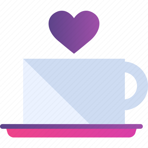 Coffee, heart, love, romance, valentine, date, drink icon - Download on Iconfinder