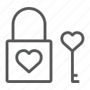 heart, key, lock, love, padlock, valentine