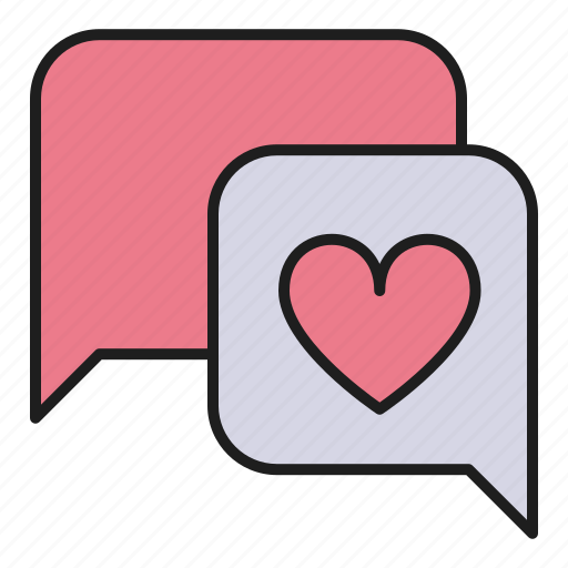 Chat, day, heart, love, messages, valentines icon - Download on Iconfinder