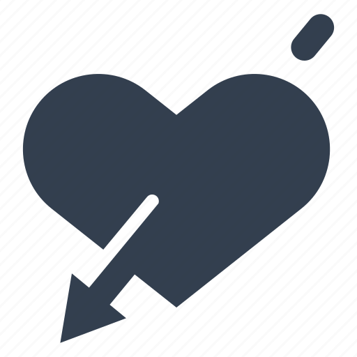 Heart, cupidon, love, couple, valentine, arrow, valentine's day icon - Download on Iconfinder