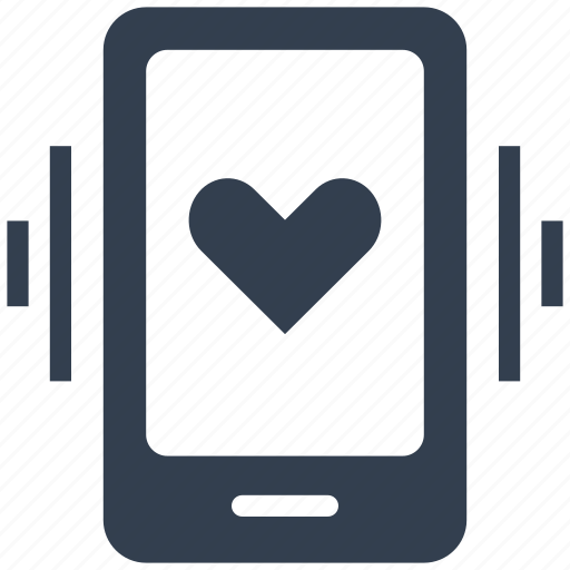 Heart, smartphone, love, ringing, couple, valentine, phone icon - Download on Iconfinder