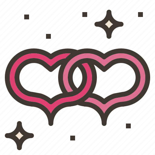 Couple, heart, linked, love, valentine icon - Download on Iconfinder