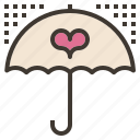 falling, insurance, love, protection, raining, umbrella