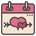 calendar, day, heart, love, valentines