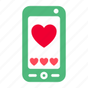 valentines day, love, heart shape, 14 february, mobile, sms, message, smartphone, chat