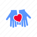 valentines day, heart shape, love, hands, give, volunteer, charity, gesture, donate