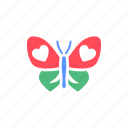 love, romantic, couple, butterfly, animal, flight, insect, fly, heart shape