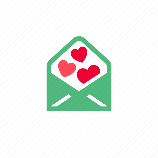 Love, wedding, valentines day, heart shape, mail, message, envelope icon - Download on Iconfinder