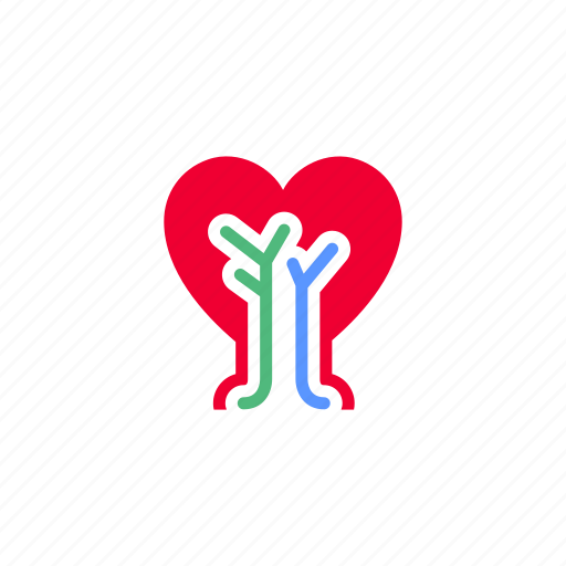 Love, wedding, valentines day, heart shape, veins, arteries, medical icon - Download on Iconfinder