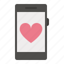 cellphone, day, heart, love, valentines