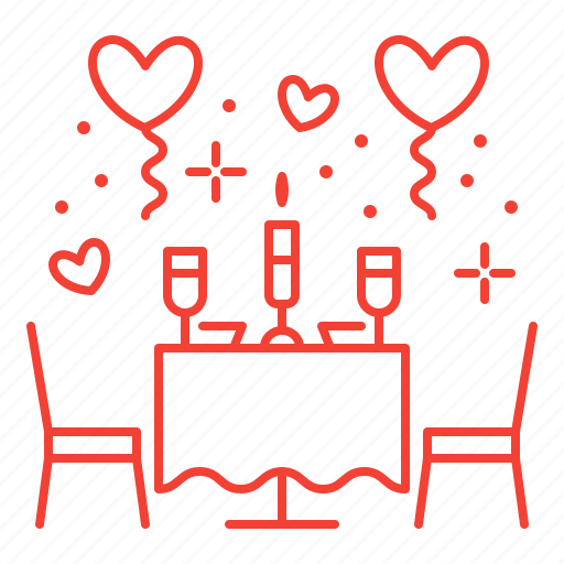 Date, restaurant, romantic, valentine's day icon - Download on Iconfinder