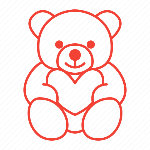 Bear, heart, teddy, toy icon - Download on Iconfinder