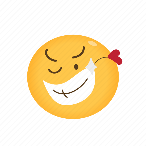 Emoji, smile, heart, happy, like, romance, face icon - Download on Iconfinder