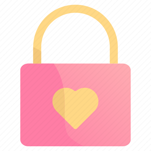 14, february, goal, heart, lock, love, relationship icon - Download on Iconfinder