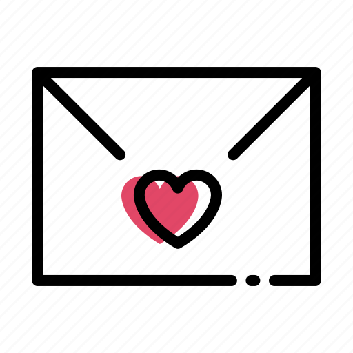 Envelope, flat, letter, love, valentine icon - Download on Iconfinder